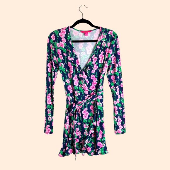 Lilly Pulitzer Mirelle Wrap Romper - Picture 1 of 5